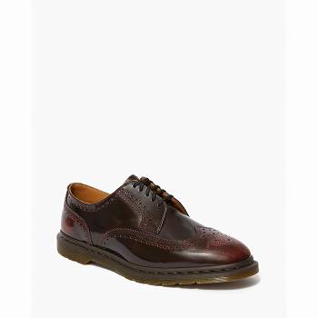 Dr Martens Kelvin Ii Arcadia Kožené - Bordove Brogue Topanky Panske, DR0139